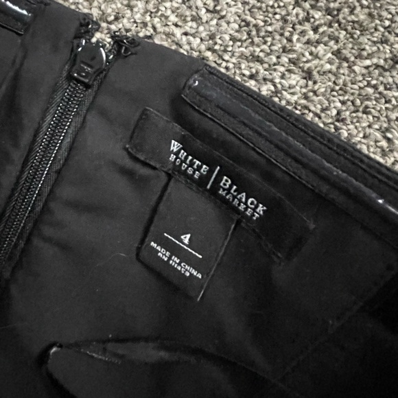 White House Black Market black and white floral strapless corset dress 4 - Picture 3 of 8